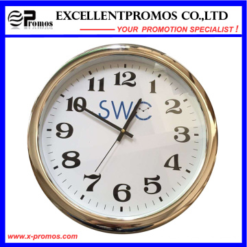 Custom Logo impressão rodada relógio de parede de plástico (item23)